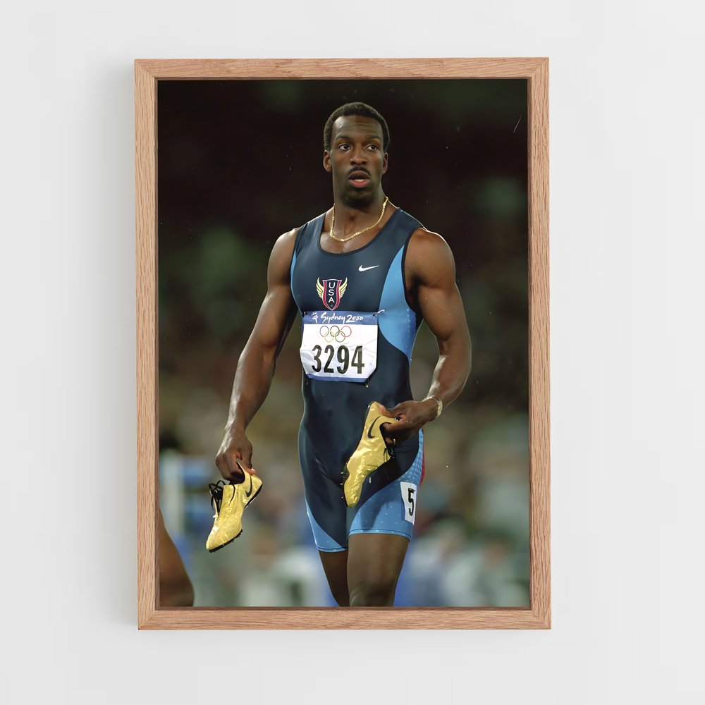 Poster Michael johnson – affiche Athlétisme (vue 4)